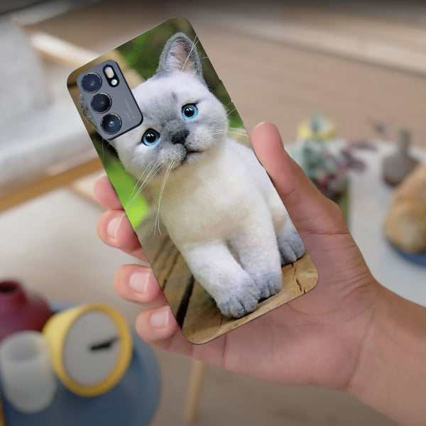 Husa compatibila cu Oppo Reno 5 4G model Smol cat, Silicon, TPU, Viceversa