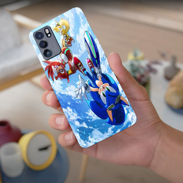 Husa compatibila cu Oppo Reno 5 4G model Sonic the Hedgehog, Silicon, TPU, Viceversa