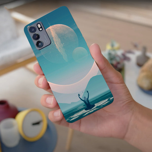 Husa compatibila cu Oppo Reno 5 4G model Space Connection, Silicon, TPU, Viceversa