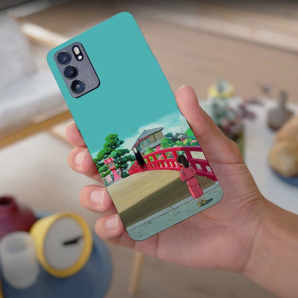 Husa compatibila cu Oppo Reno 5 4G model Spirited Away Bridge, Silicon, TPU, Viceversa