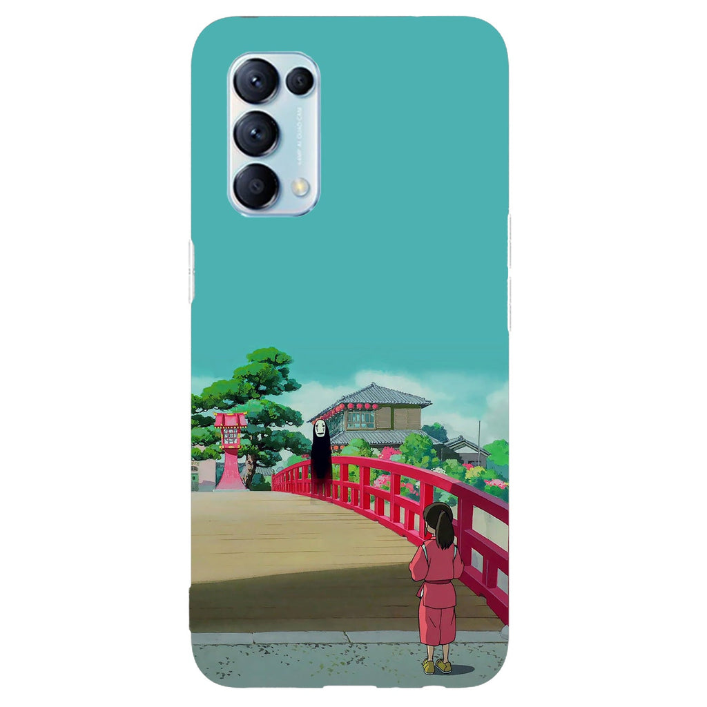 Husa compatibila cu Oppo Reno 5 4G model Spirited Away Bridge, Silicon, TPU, Viceversa