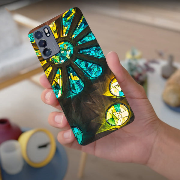 Husa compatibila cu Oppo Reno 5 4G model Stained Glass, Silicon, TPU, Viceversa