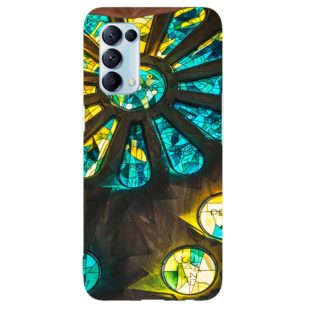 Husa compatibila cu Oppo Reno 5 4G model Stained Glass, Silicon, TPU, Viceversa