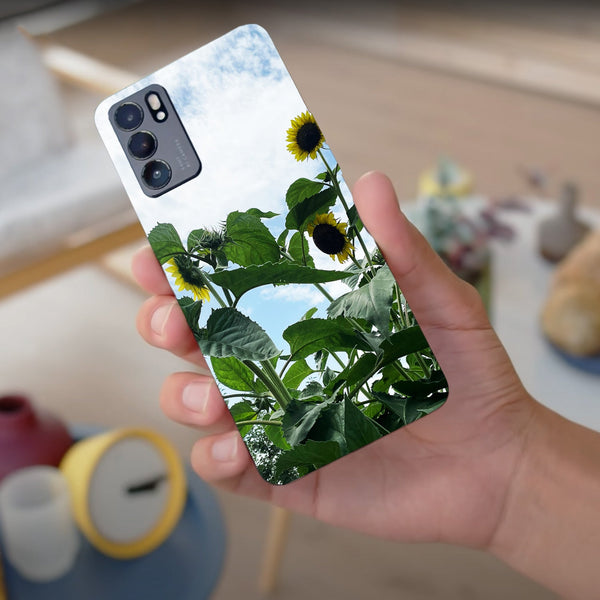 Husa compatibila cu Oppo Reno 5 4G model Sunflower, Silicon, TPU, Viceversa