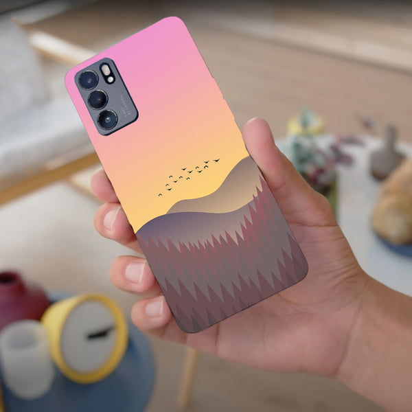 Husa compatibila cu Oppo Reno 5 4G model Sunny Grasslands, Silicon, TPU, Viceversa