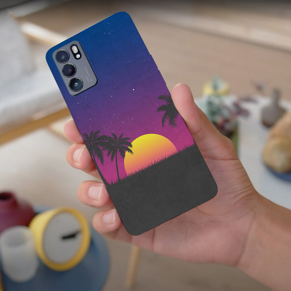 Husa compatibila cu Oppo Reno 5 4G model Sunset, Silicon, TPU, Viceversa