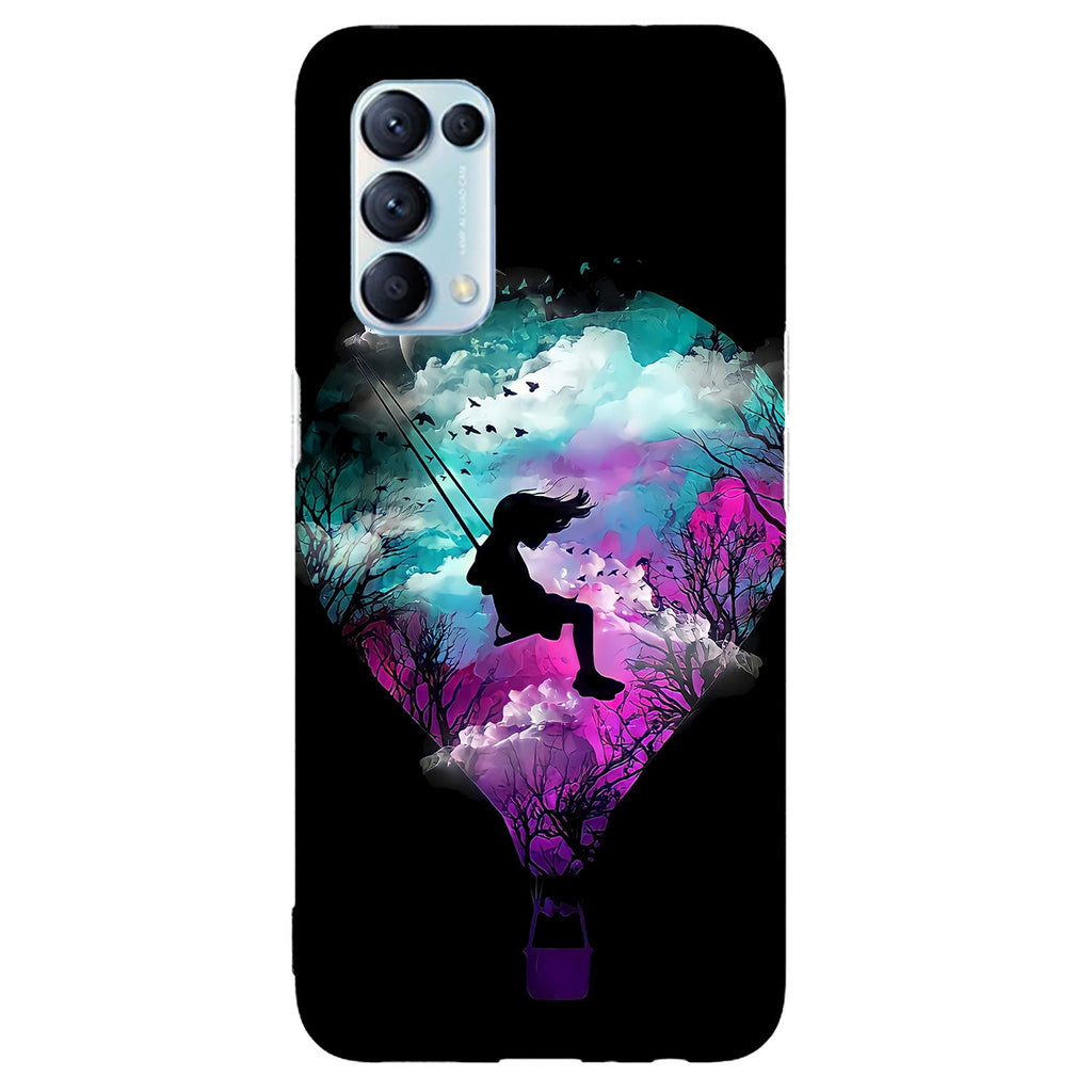 Husa compatibila cu Oppo Reno 5 4G model Swing of dreams, Silicon, TPU, Viceversa