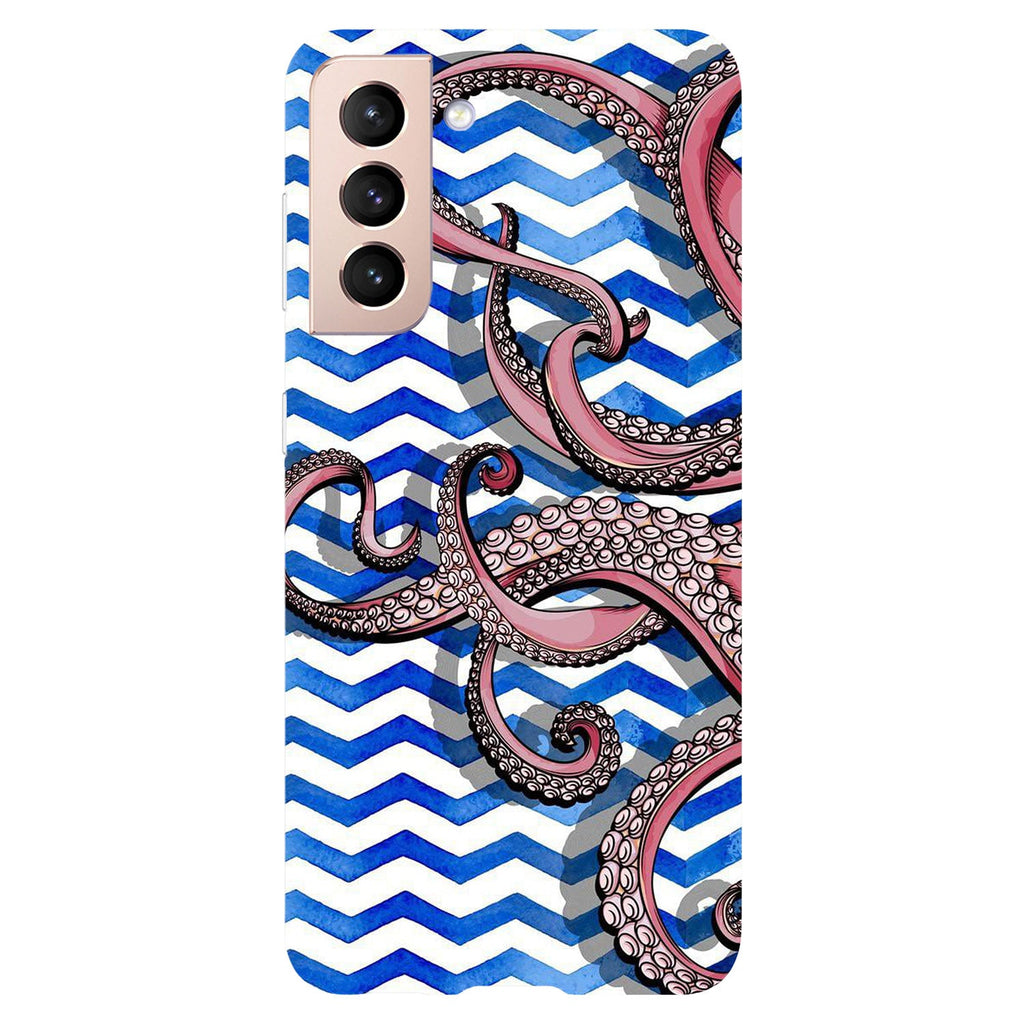 Husa compatibila cu Samsung Galaxy S21 model Tentacles, Silicon, TPU, Viceversa