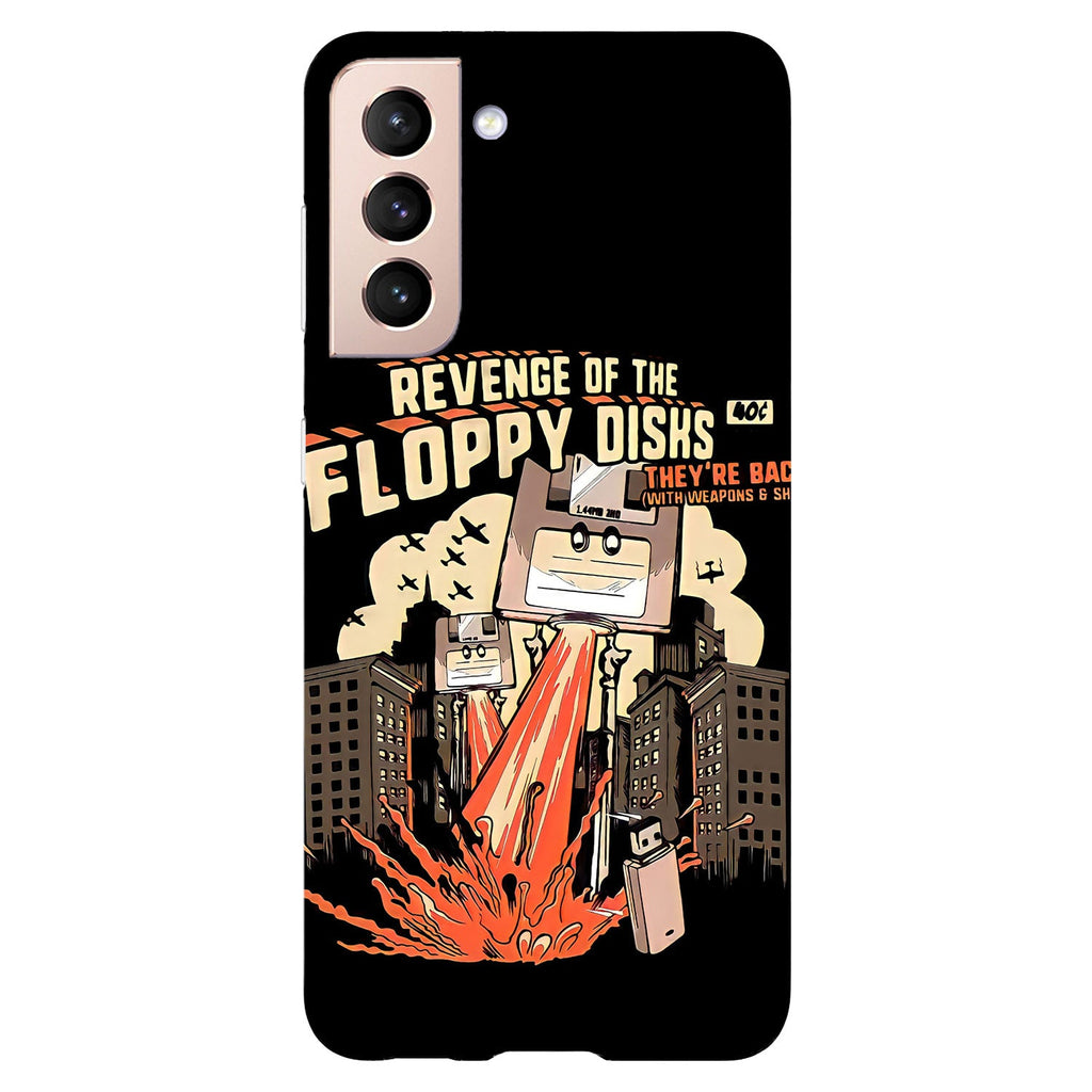 Husa compatibila cu Samsung Galaxy S21 model The revenge of flppy disk, Silicon, TPU, Viceversa