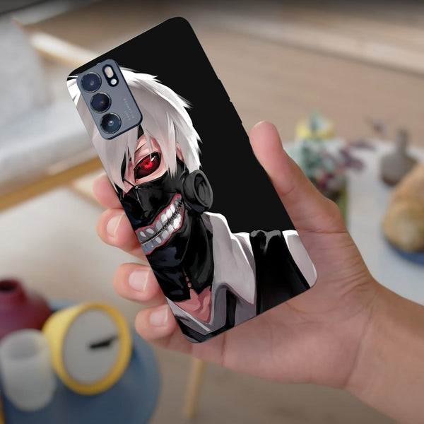 Husa compatibila cu Oppo Reno 5 4G model Tokyo Ghoul Ken Kaneki, Silicon, TPU, Viceversa