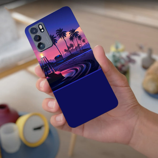 Husa compatibila cu Oppo Reno 5 4G model Water lights, Silicon, TPU, Viceversa