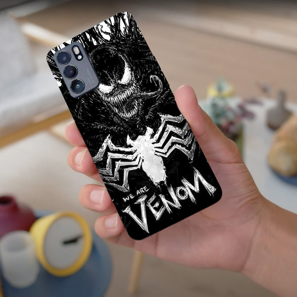 Husa compatibila cu Oppo Reno 5 4G model We are venom, Silicon, TPU, Viceversa