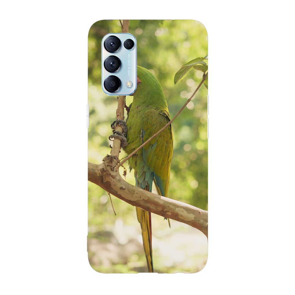 Husa compatibila cu Oppo Reno 4Z model Macaw snack, Silicon, TPU, Viceversa