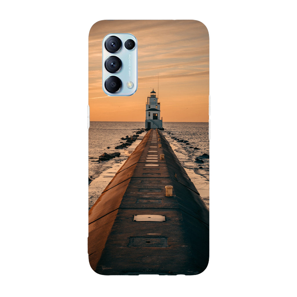 Husa compatibila cu Oppo Reno 4Z model Manitowoc Lighthouse, Silicon, TPU, Viceversa