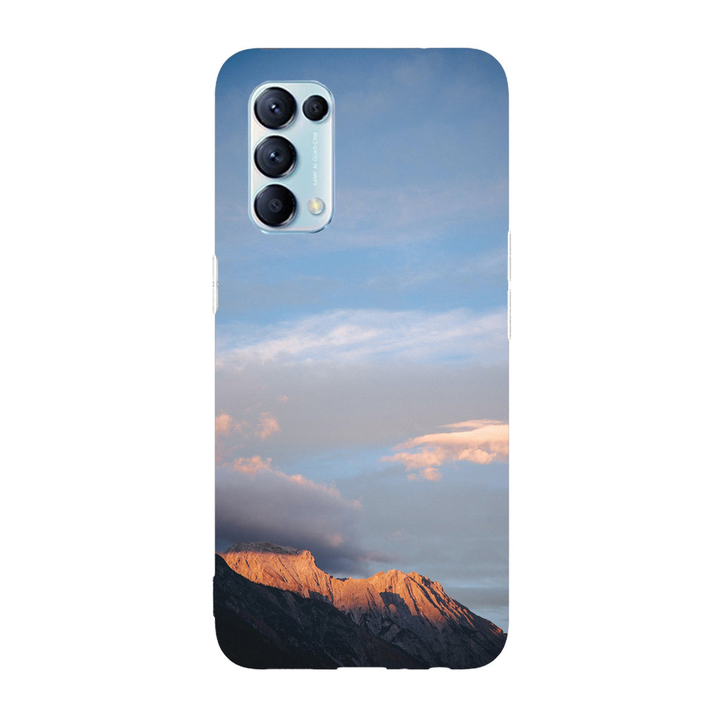 Husa compatibila cu Oppo Reno 4Z model Mountain range under clouds, Silicon, TPU, Viceversa