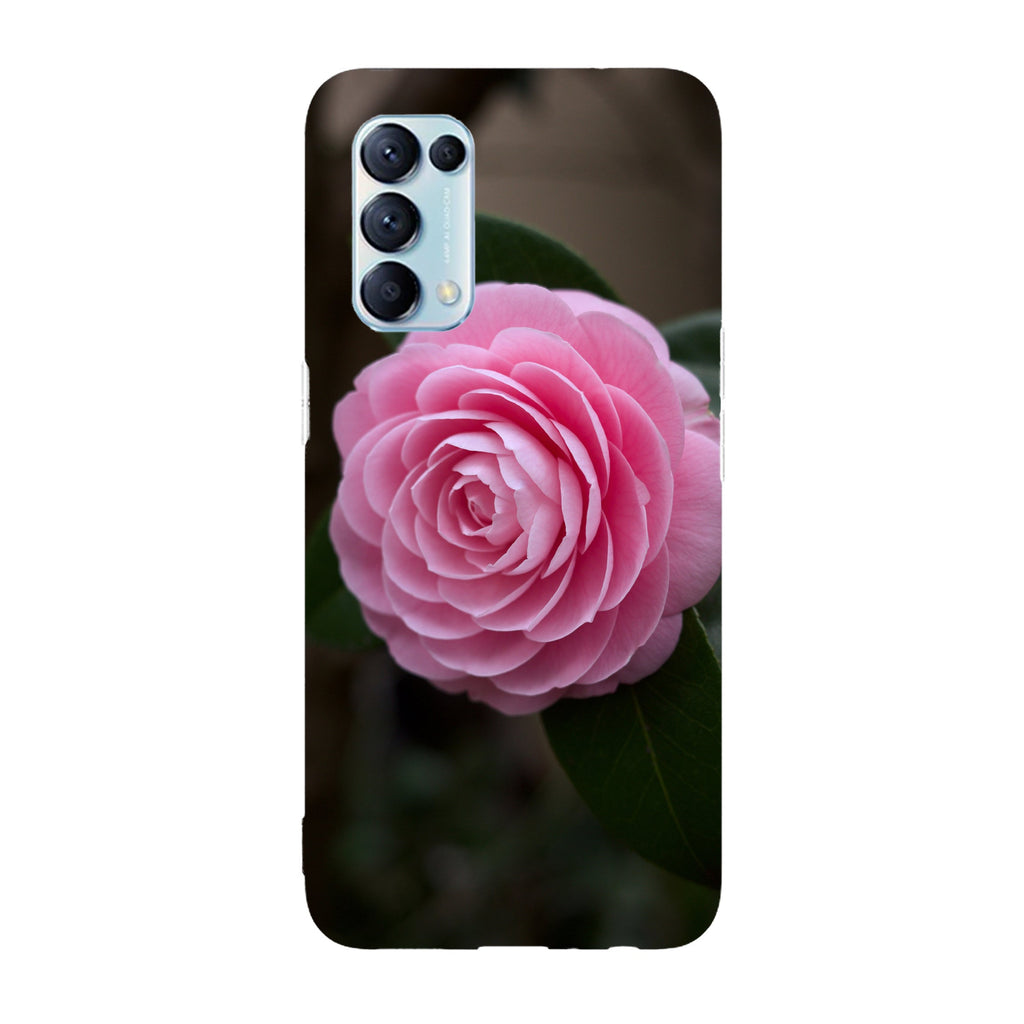 Husa compatibila cu Oppo Reno 5 4G model Blooming pink rose, Silicon, TPU, Viceversa