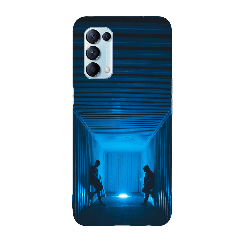 Husa compatibila cu Oppo Reno 5 4G model Blue vibes, Silicon, TPU, Viceversa