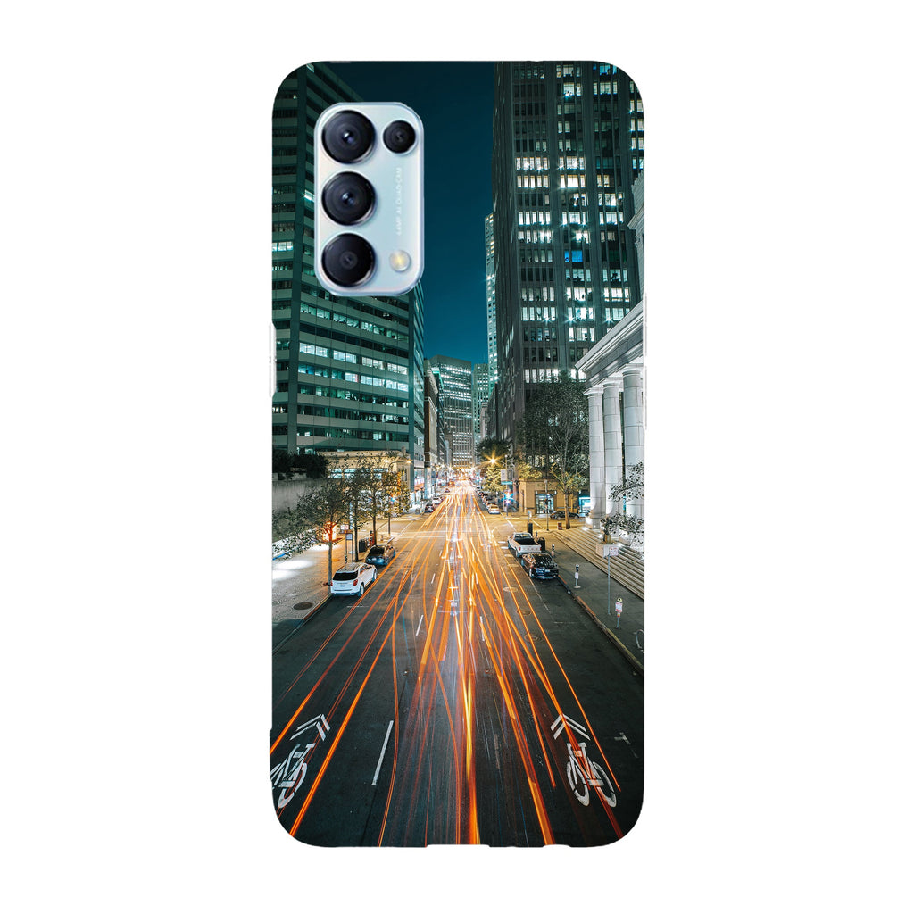 Husa compatibila cu Oppo Reno 5 4G model Car light Streak, Silicon, TPU, Viceversa