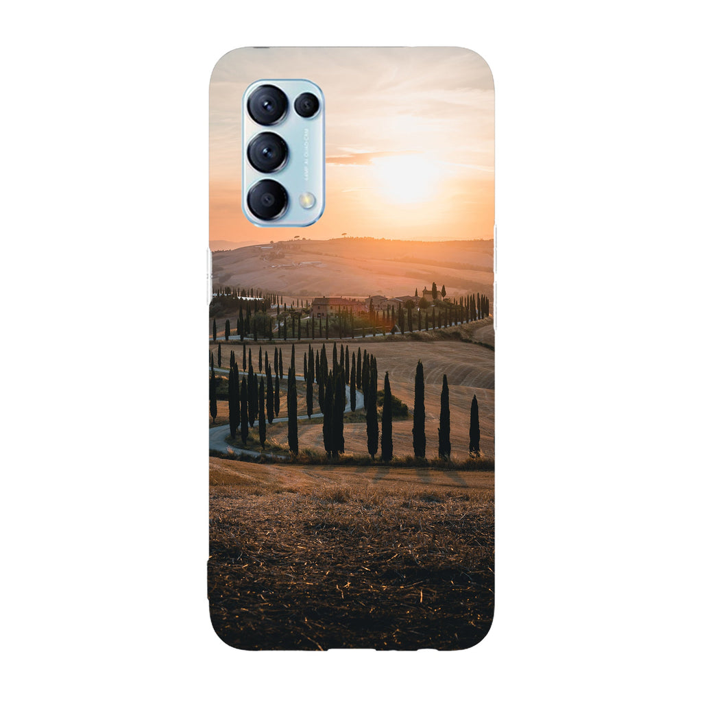 Husa compatibila cu Oppo Reno 5 4G model Country side road, Silicon, TPU, Viceversa