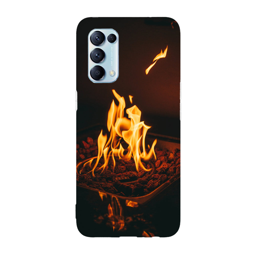 Husa compatibila cu Oppo Reno 5 4G model Dancing fire, Silicon, TPU, Viceversa