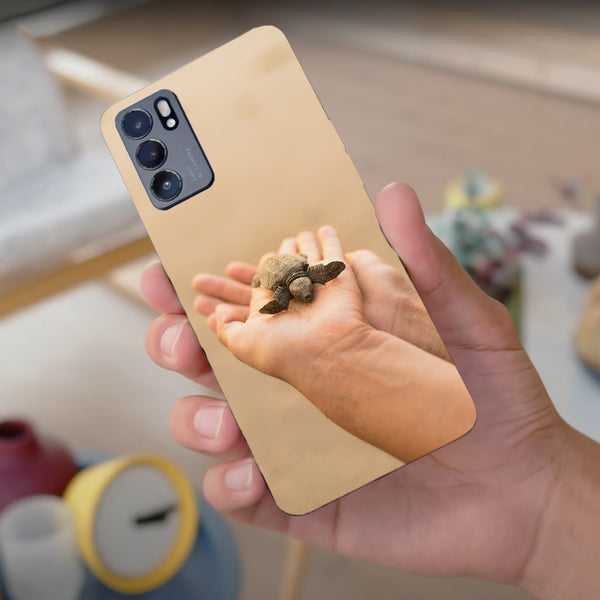 Husa compatibila cu Oppo Reno 5 4G model Baby sea  turtle, Silicon, TPU, Viceversa