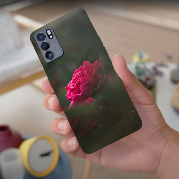 Husa compatibila cu Oppo Reno 5 4G model Beautiful Rose, Silicon, TPU, Viceversa